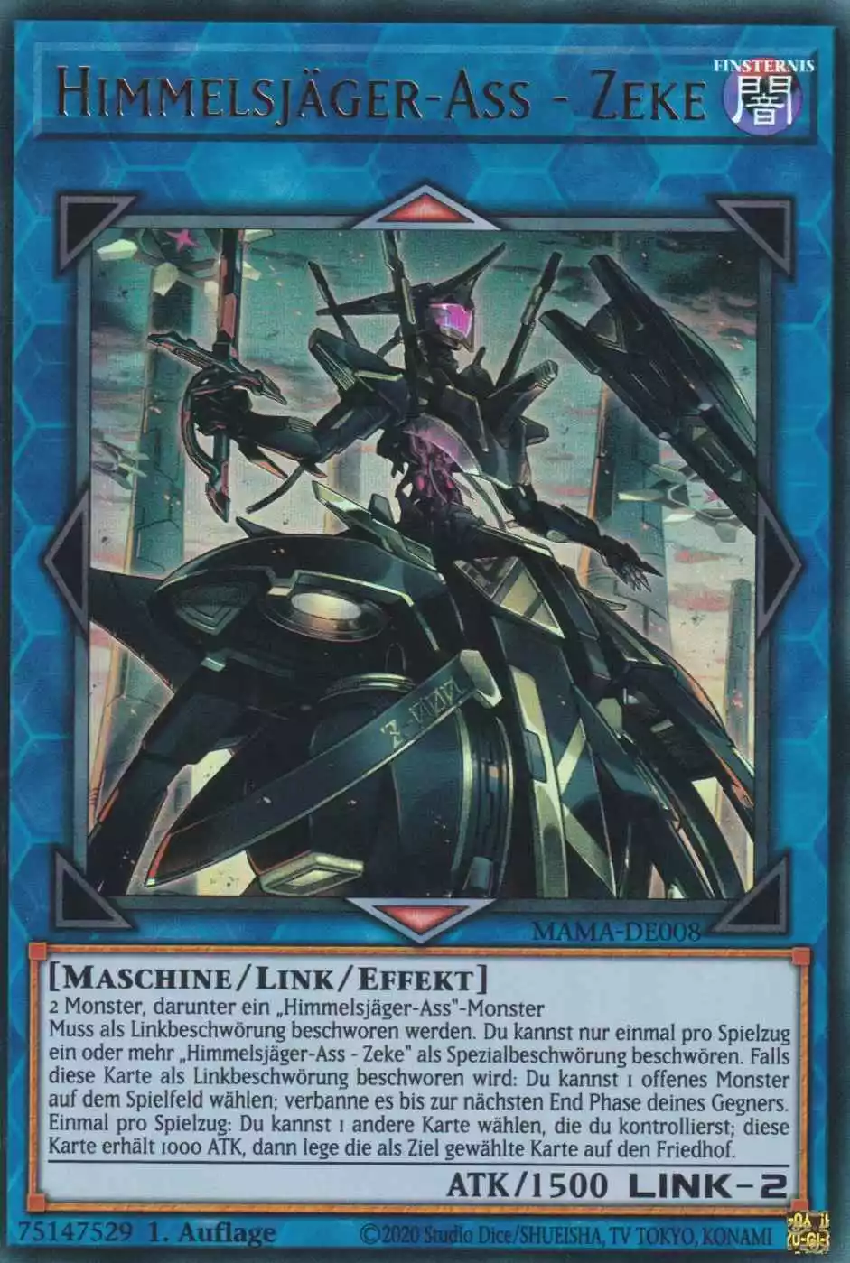 Himmelsjäger-Ass - Zeke MAMA-DE008 ist in Ultra Rare Yu-Gi-Oh Karte aus Magnificent Mavens 1.Auflage