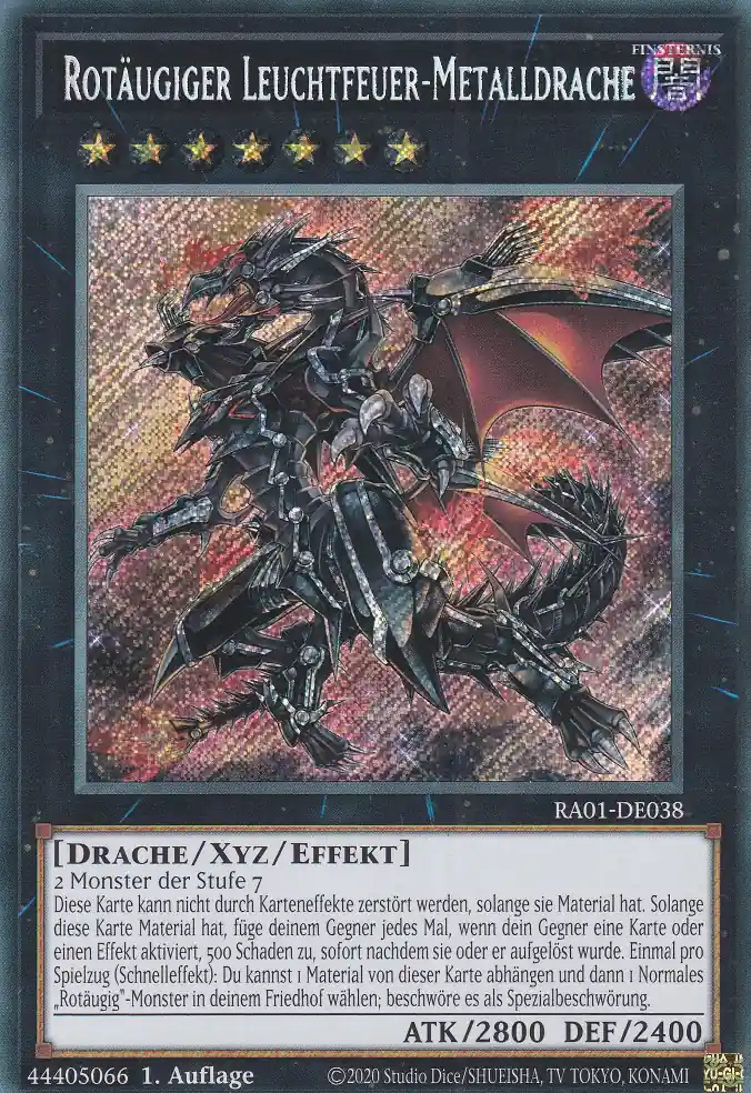 ra01-de038-scr-rotaeugiger-leuchtfeuer-metalldrache-secret-rare-25th-anniversary-rarity-collection Rotäugiger Leuchtfeuer-Metalldrache RA01-DE038 ist in Secret Rare Yu-Gi-Oh Karte aus 25th Anniversary Rarity Collection 1.Auflage