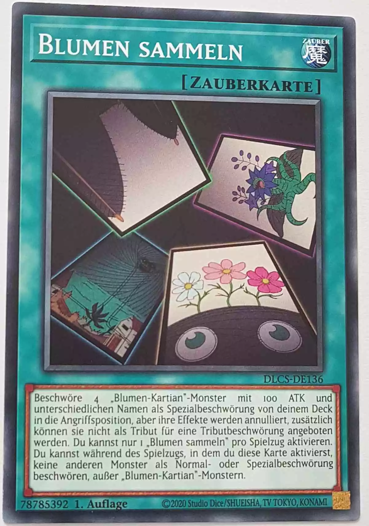 Blumen sammeln DLCS-DE136 ist in Common Yu-Gi-Oh Karte aus Dragons of Legend The Complete Series 1.Auflage