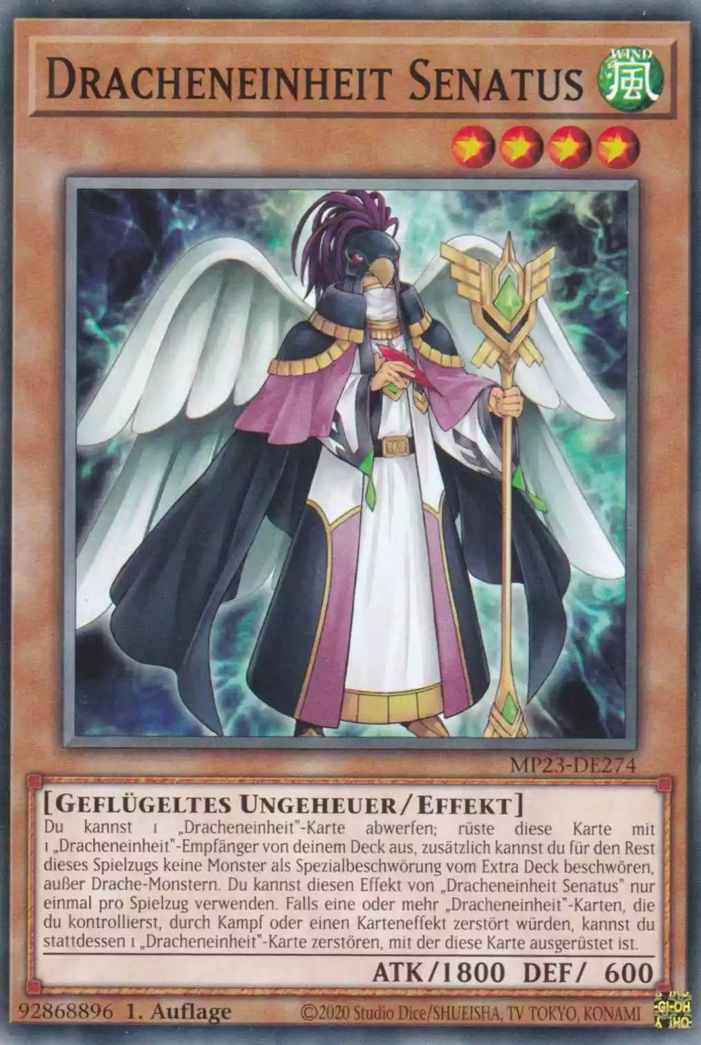 Dracheneinheit Senatus MP23-DE274 ist in Common Yu-Gi-Oh Karte aus 25th Anniversary Tin Dueling Heroes 1.Auflage