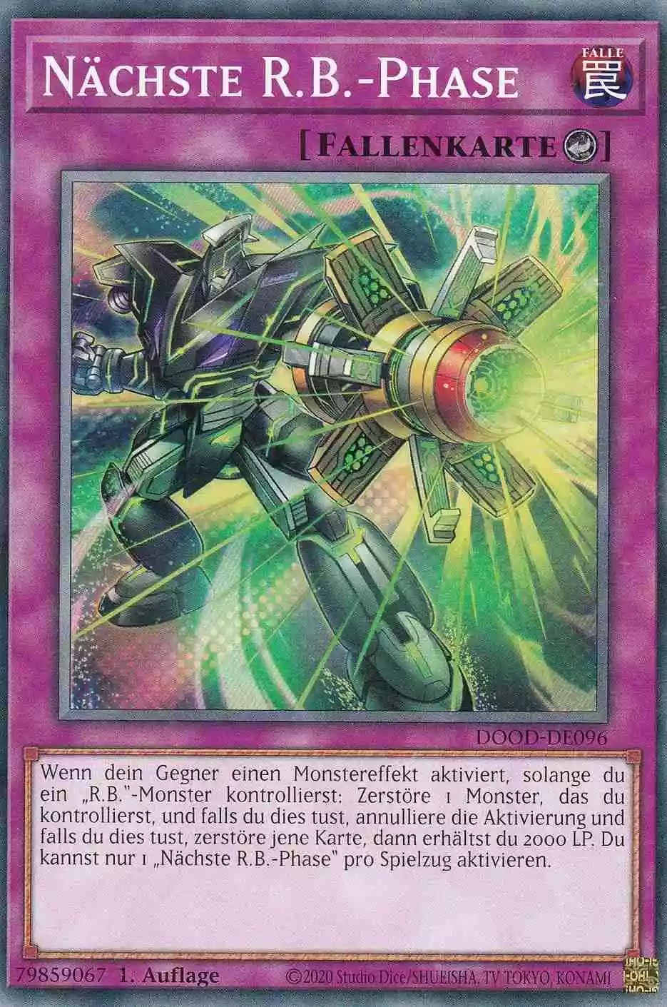 Nächste R.B.-Phase DOOD-DE096 ist in Common Yu-Gi-Oh Karte aus Doom of Dimensions 1.Auflage