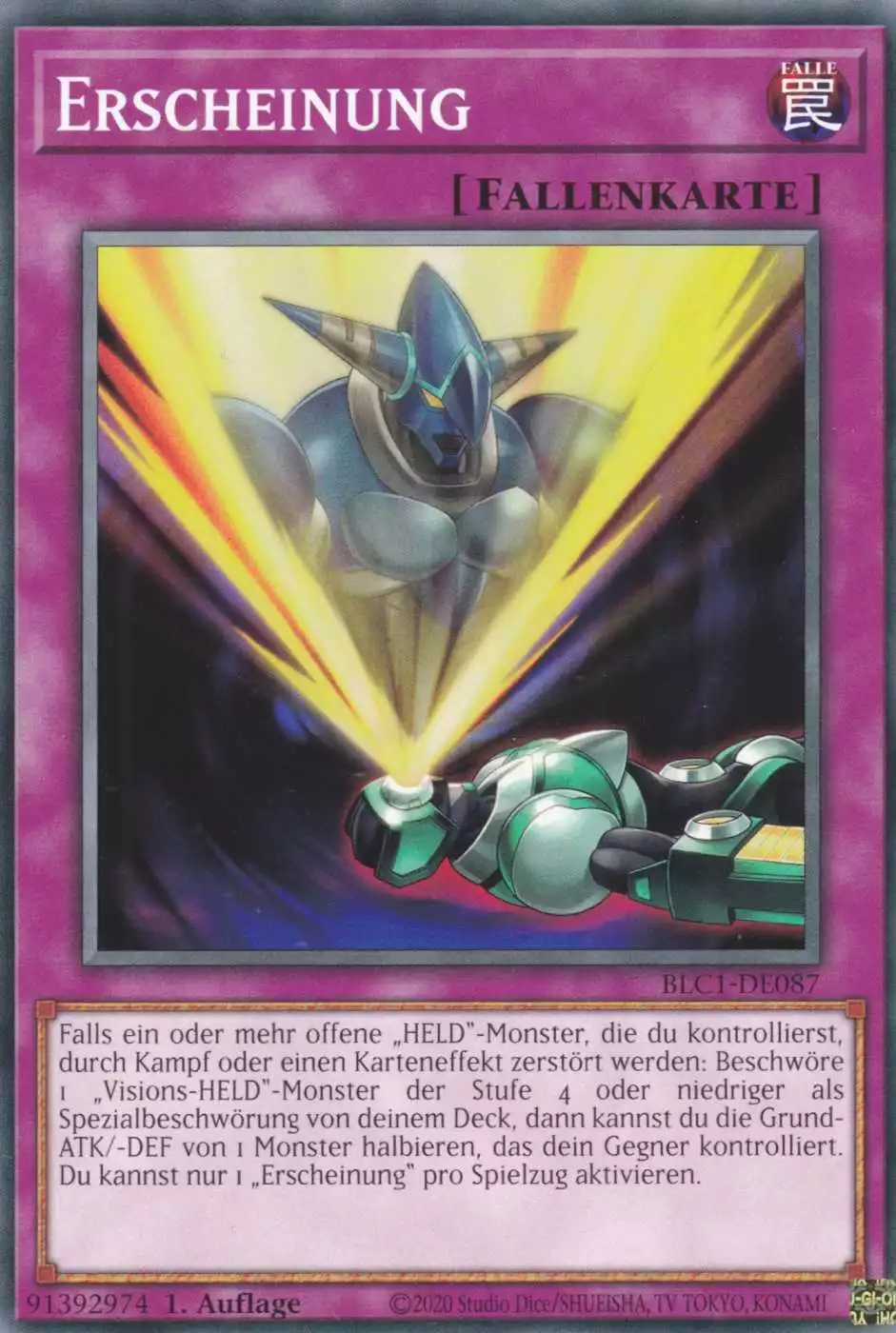 Erscheinung BLC1-DE087 ist in Common Yu-Gi-Oh Karte aus Battles of Legend Chapter 1 1.Auflage