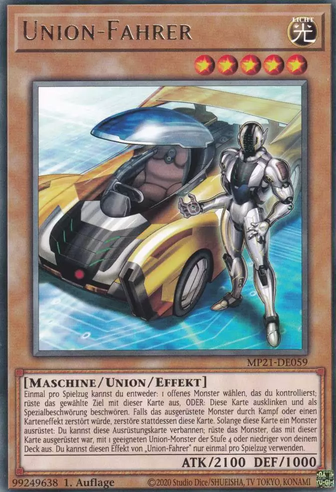 mp21-de059-union-fahrer-rare-tin-of-ancient-battles Union-Fahrer MP21-DE059 ist in Rare Yu-Gi-Oh Karte aus Tin of Ancient Battles 1.Auflage