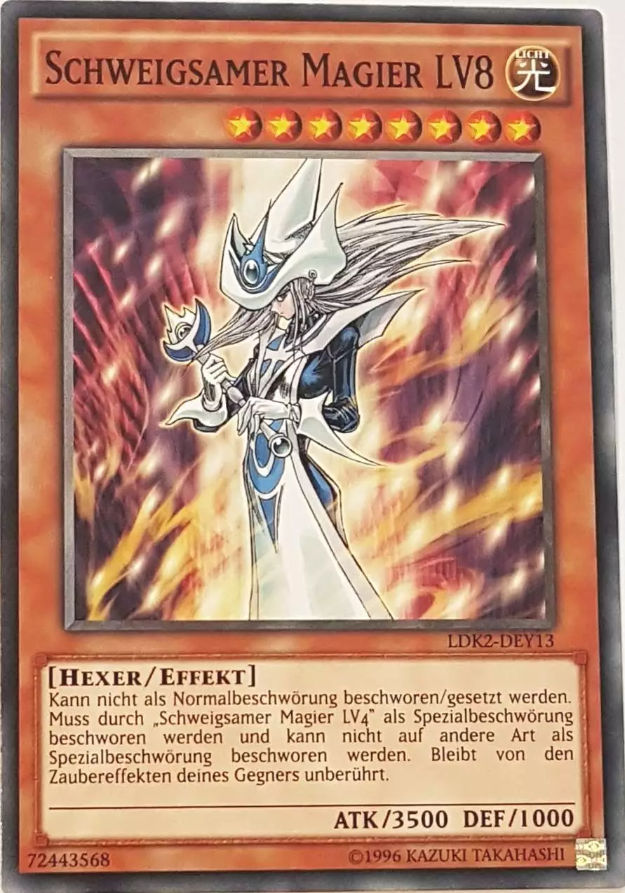 Schweigsamer Magier LV8 LDK2-DEY13 ist in Common Yu-Gi-Oh Karte aus Legendary Decks 2 