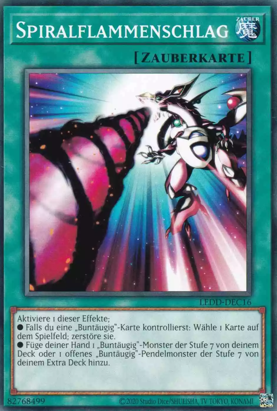 Spiralflammenschlag LEDD-DEC16 ist in Common Yu-Gi-Oh Karte aus Legendary Dragon Decks unlimitiert