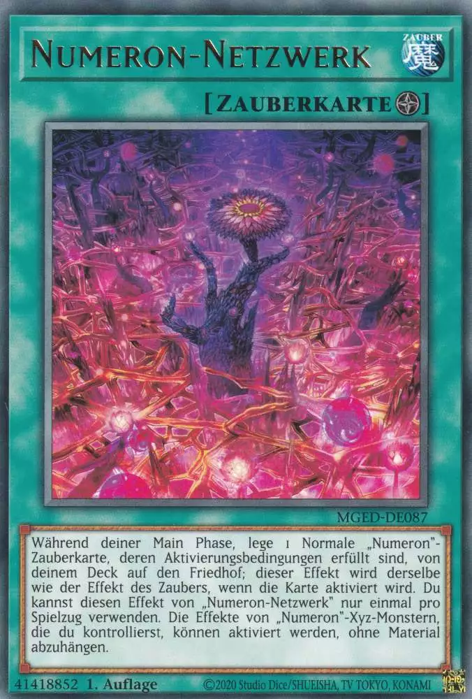 Numeron-Netzwerk MGED-DE087 ist in Rare Yu-Gi-Oh Karte aus Maximum Gold El Dorado 1.Auflage