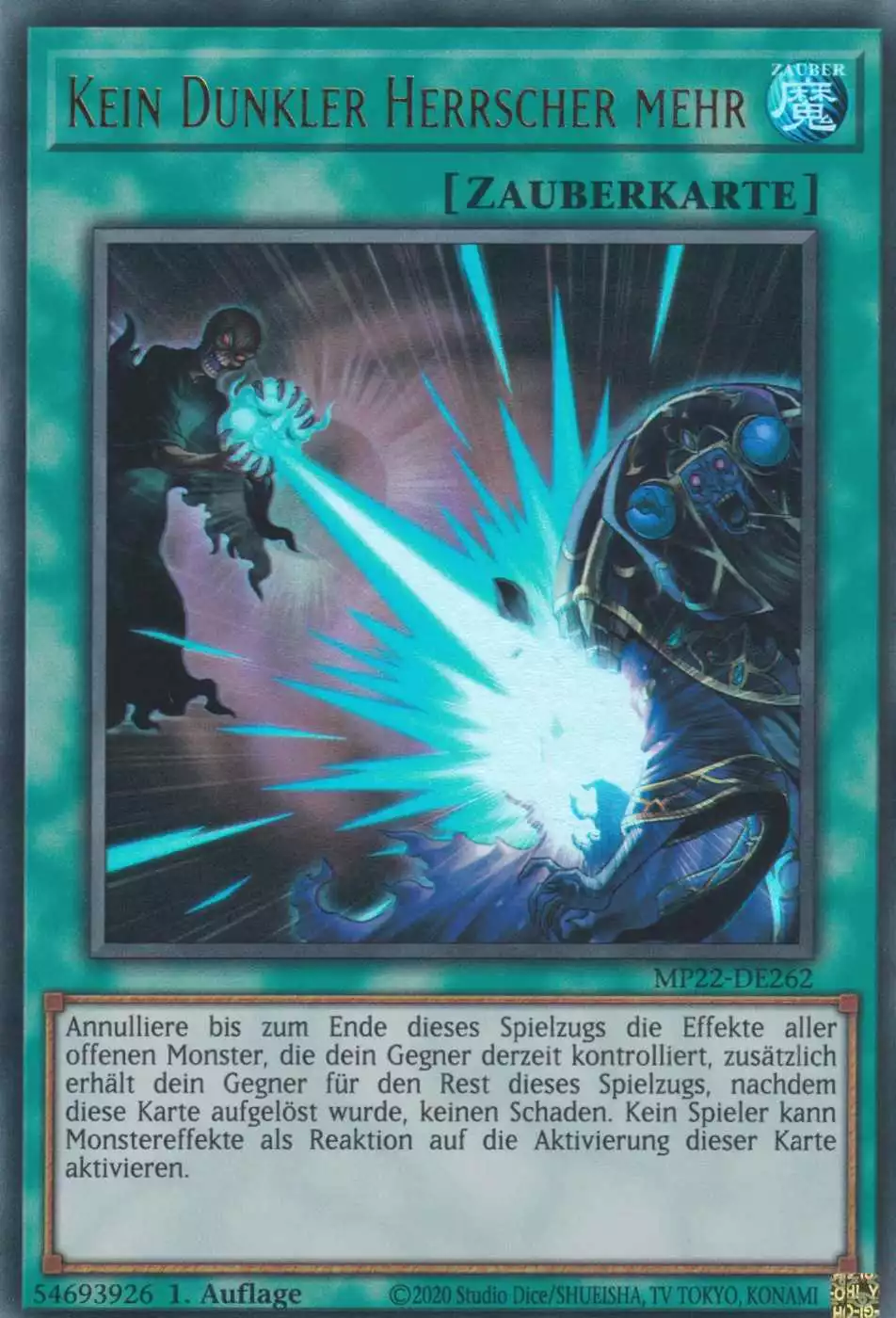 Kein Dunkler Herrscher mehr MP22-DE262 ist in Ultra Rare Yu-Gi-Oh Karte aus Tin of the Pharaoh’s Gods 1.Auflage