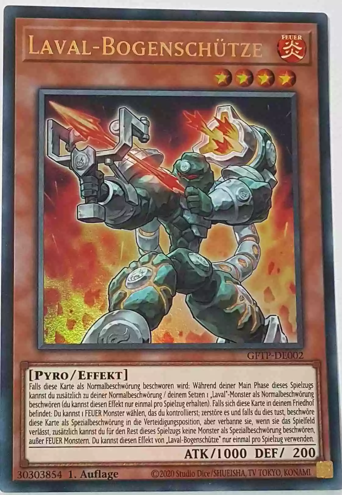 Laval-Bogenschütze GFTP-DE002 ist in Ultra Rare Yu-Gi-Oh Karte aus Ghost From The Past 1.Auflage