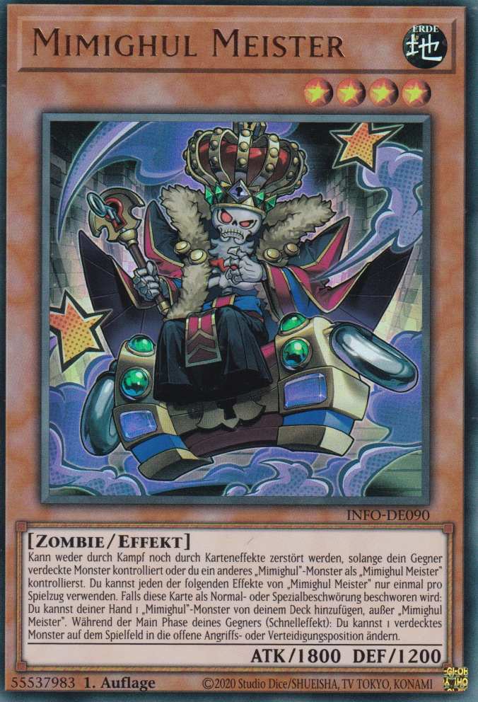 Mimighul Meister INFO-DE090 ist in Ultra Rare Yu-Gi-Oh Karte aus The Infinite Forbidden 1.Auflage