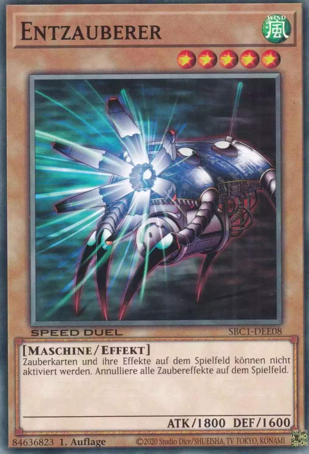 Entzauberer SBC1-DEE08 ist in Common Yu-Gi-Oh Karte aus Streets of Battle City 1.Auflage