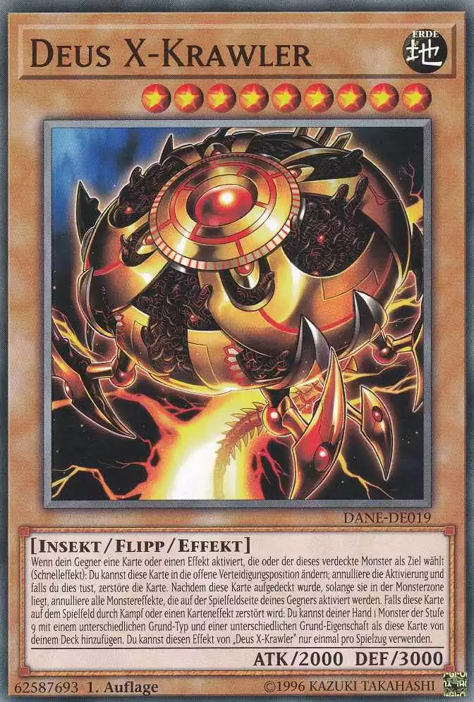 Deus X-Krawler DANE-DE019 ist in Common Yu-Gi-Oh Karte aus Dark Neostorm 1.Auflage