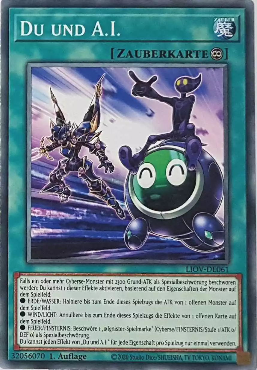 Du und A.I. LIOV-DE061 ist in Common Yu-Gi-Oh Karte aus Lightning Overdrive 1.Auflage