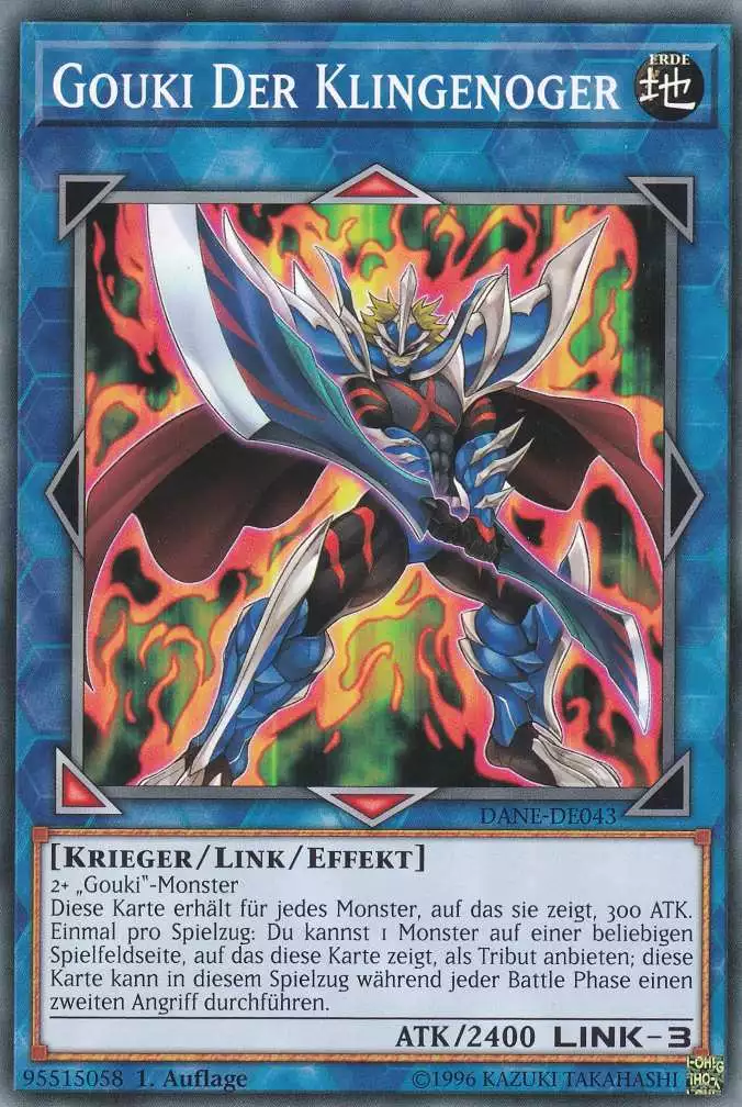 Gouki Der Klingenoger DANE-DE043 ist in Common Yu-Gi-Oh Karte aus Dark Neostorm 1.Auflage