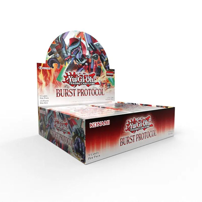 Yu-Gi-Oh! Burst Protocol Display mit Borrel & Rokket Karten