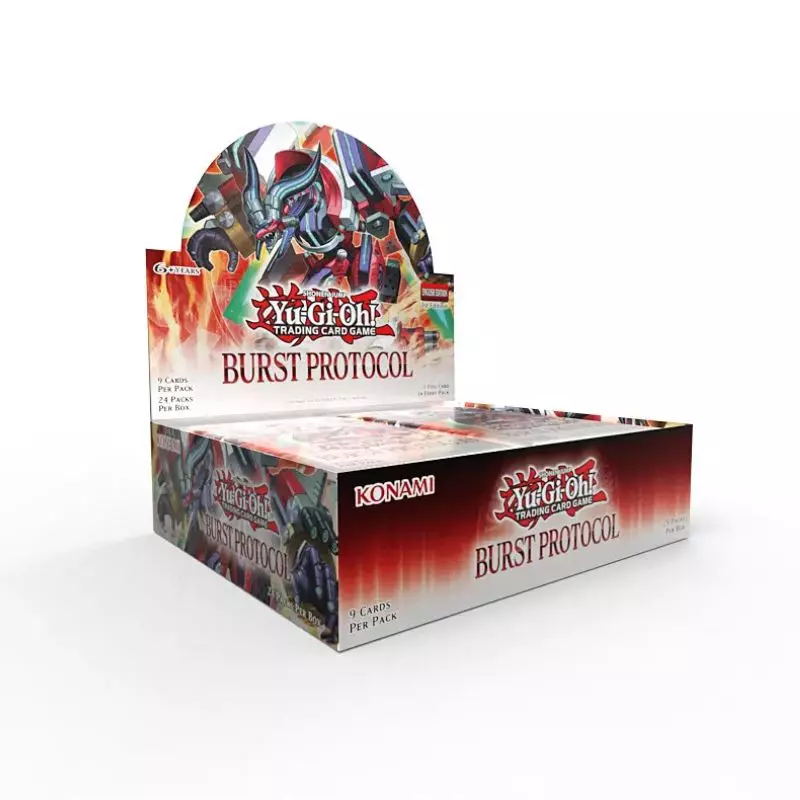 Yu-Gi-Oh! Burst Protocol Display mit Borrel & Rokket Karten
