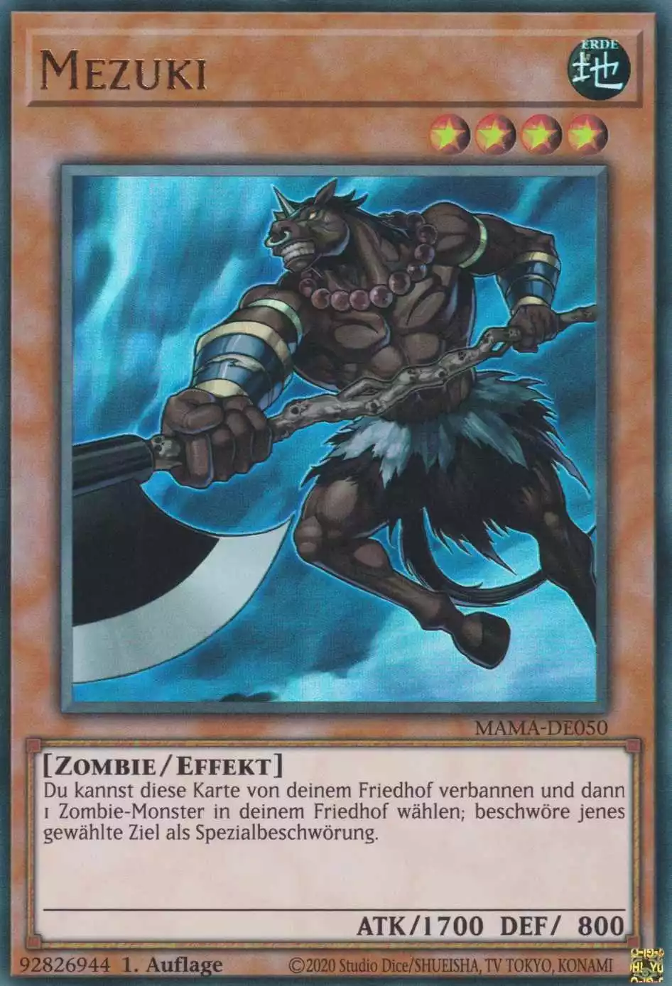 Mezuki MAMA-DE050 ist in Ultra Rare Yu-Gi-Oh Karte aus Magnificent Mavens 1.Auflage