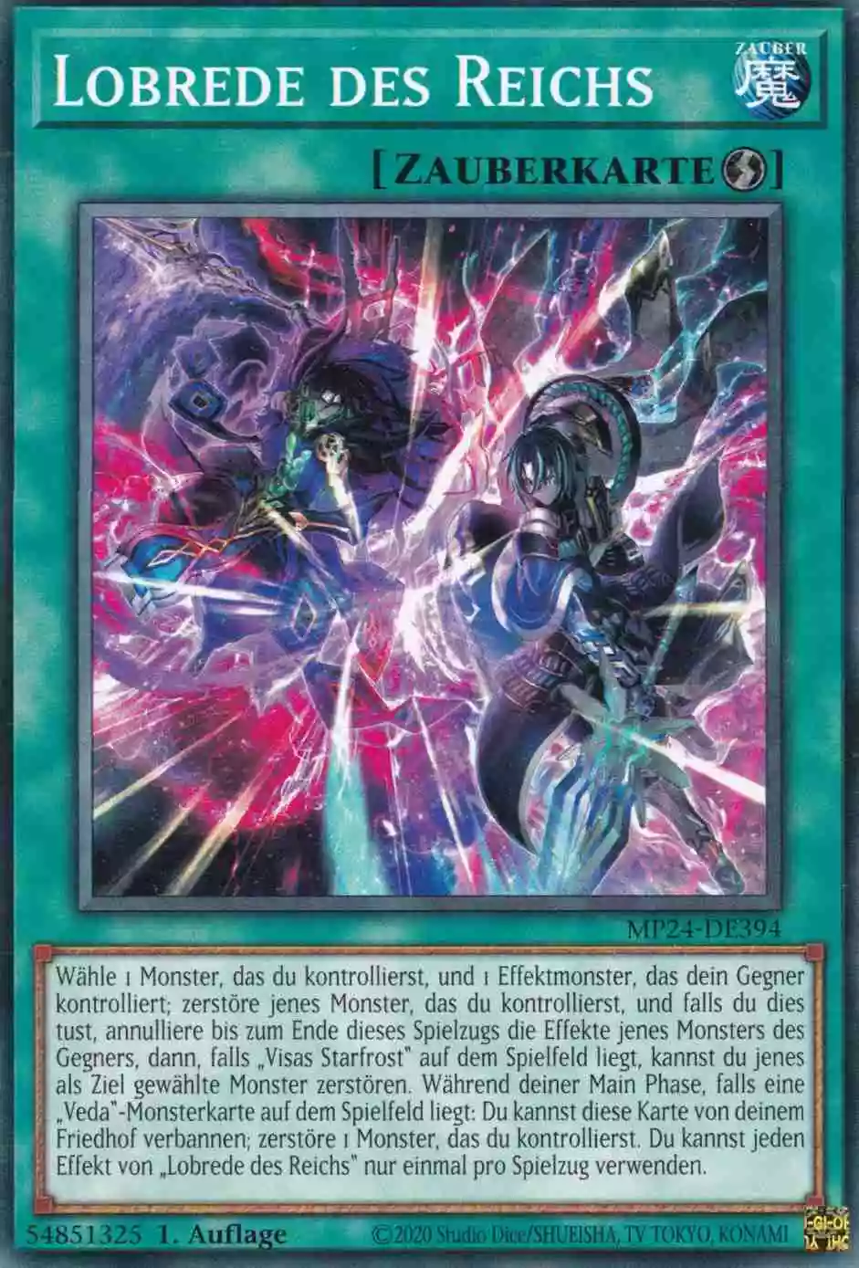 Lobrede des Reichs MP24-DE394 ist in Common Yu-Gi-Oh Karte aus 25th Anniversary Tin Dueling Mirrors 1.Auflage