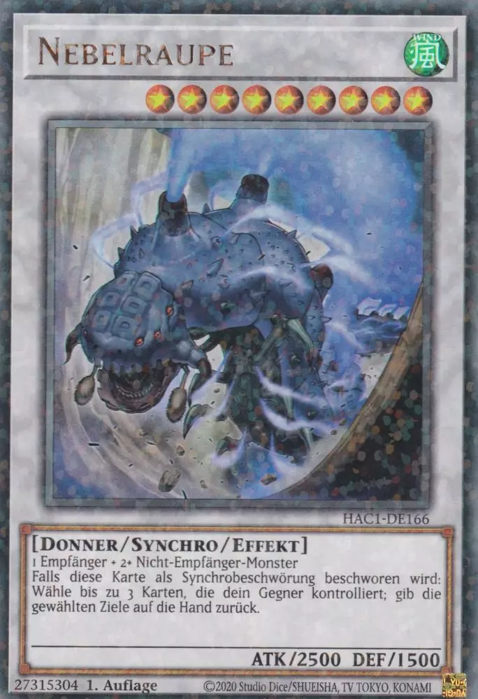 Nebelraupe HAC1-DE166 ist in Duel Terminal Ultra Parallel Rare Yu-Gi-Oh Karte aus Hidden Arsenal Chapter 1 1.Auflage