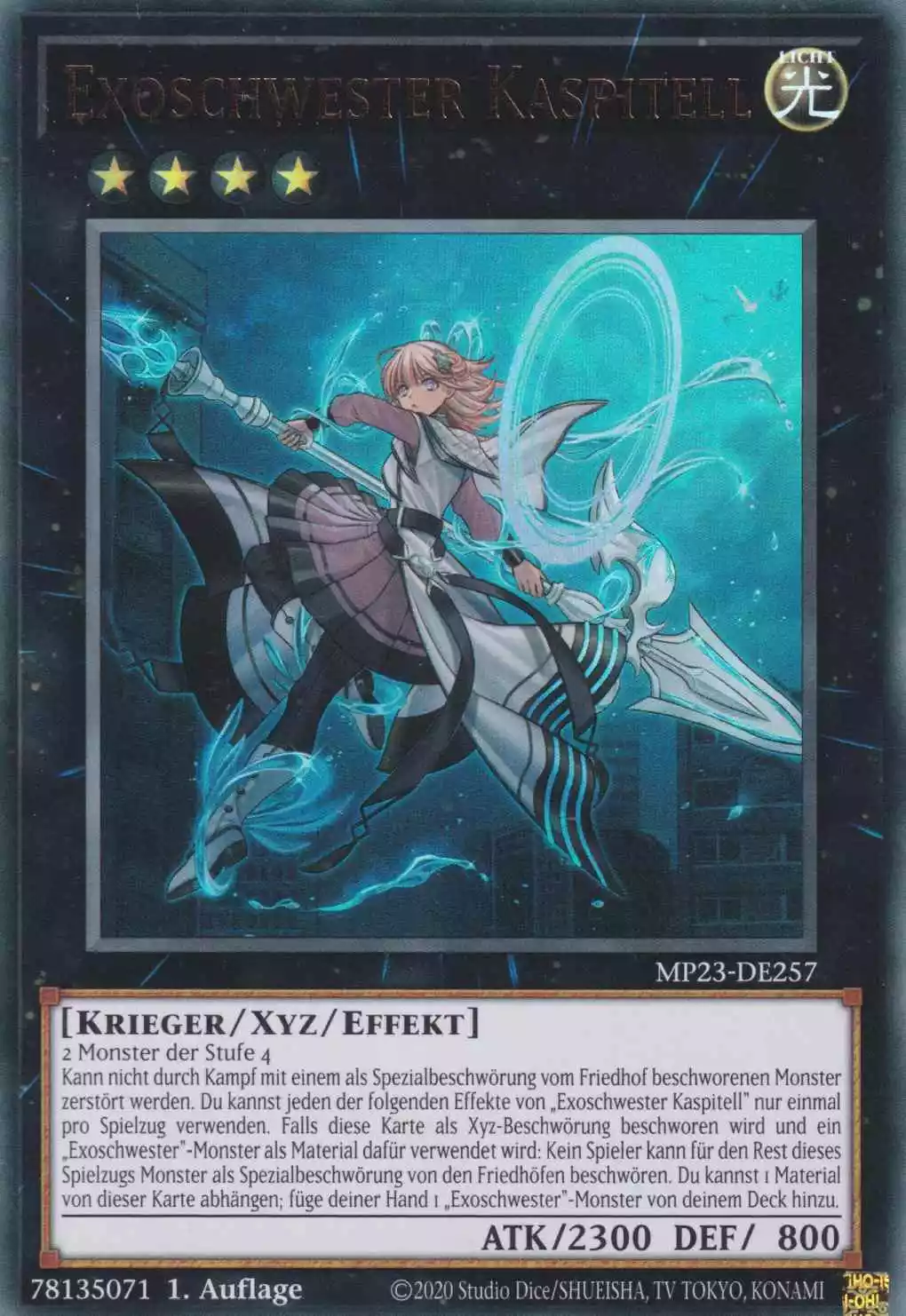 mp23-de257-exoschwester-kaspitell-ultra-rare-25th-anniversary-tin-dueling-heroes Exoschwester Kaspitell MP23-DE257 ist in Ultra Rare Yu-Gi-Oh Karte aus 25th Anniversary Tin Dueling Heroes 1.Auflage