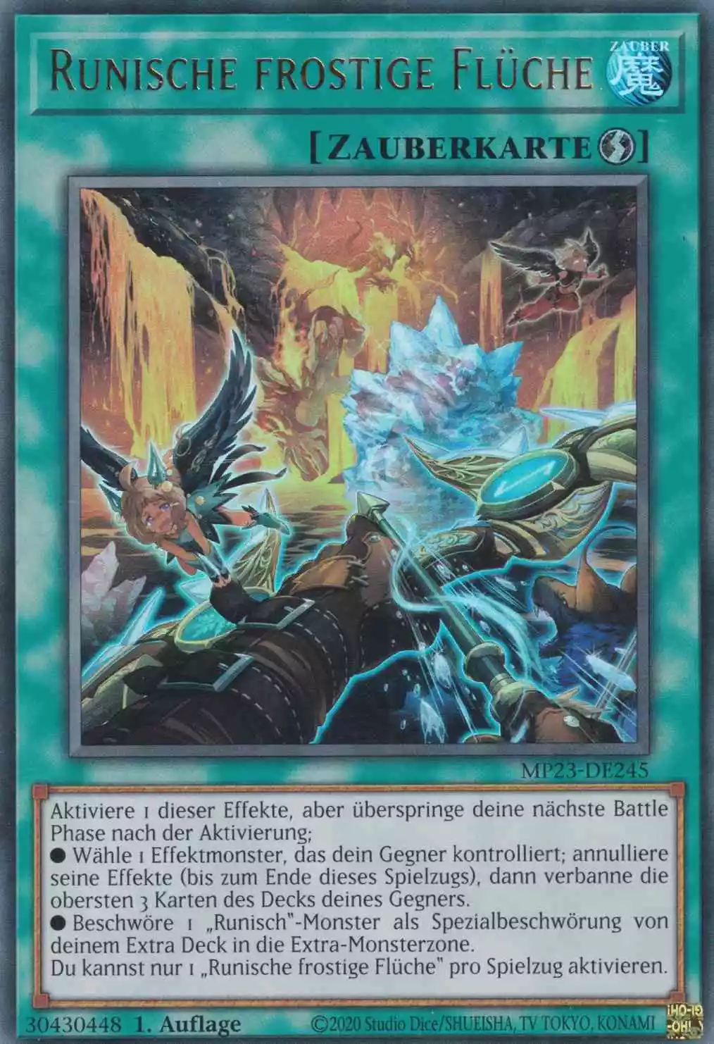 mp23-de245-runische-frostige-flueche-ultra-rare-25th-anniversary-tin-dueling-heroes Runische frostige Flüche MP23-DE245 ist in Ultra Rare Yu-Gi-Oh Karte aus 25th Anniversary Tin Dueling Heroes 1.Auflage