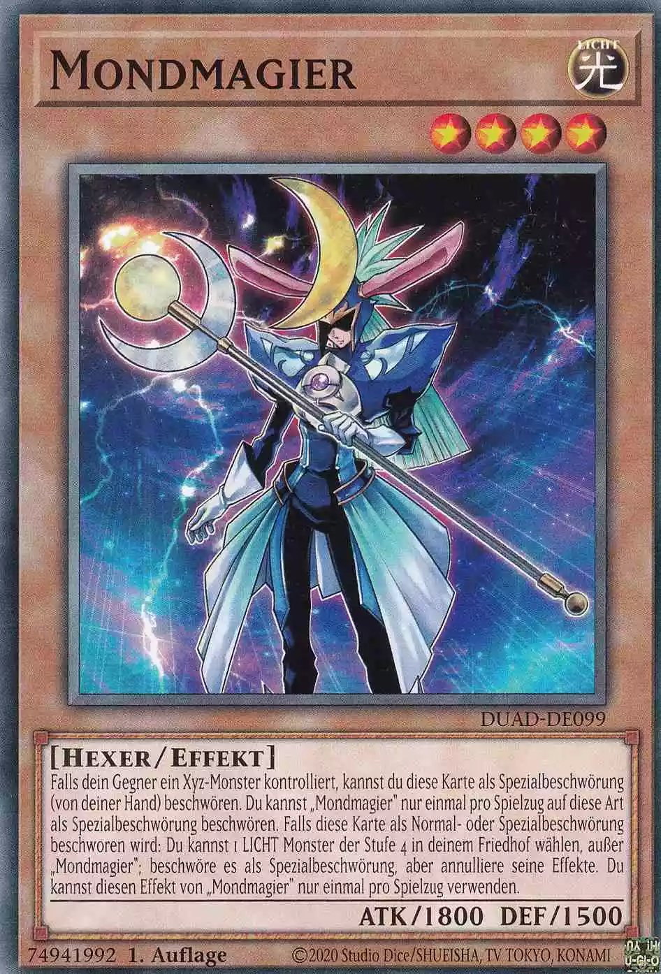 Mondmagier DUAD-DE099 ist in Common Yu-Gi-Oh Karte aus Duelist’s Advance 1.Auflage