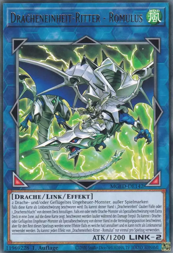 mged-de142-dracheneinheit-ritter-romulus-rare-maximum-gold-el-dorado Dracheneinheit-Ritter - Romulus MGED-DE142 ist in Rare Yu-Gi-Oh Karte aus Maximum Gold El Dorado 1.Auflage