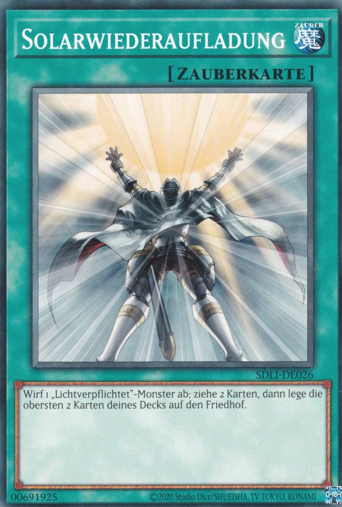 Solarwiederaufladung SDLI-DE026 ist in Common Yu-Gi-Oh Karte aus Realm Of Light unlimitiert