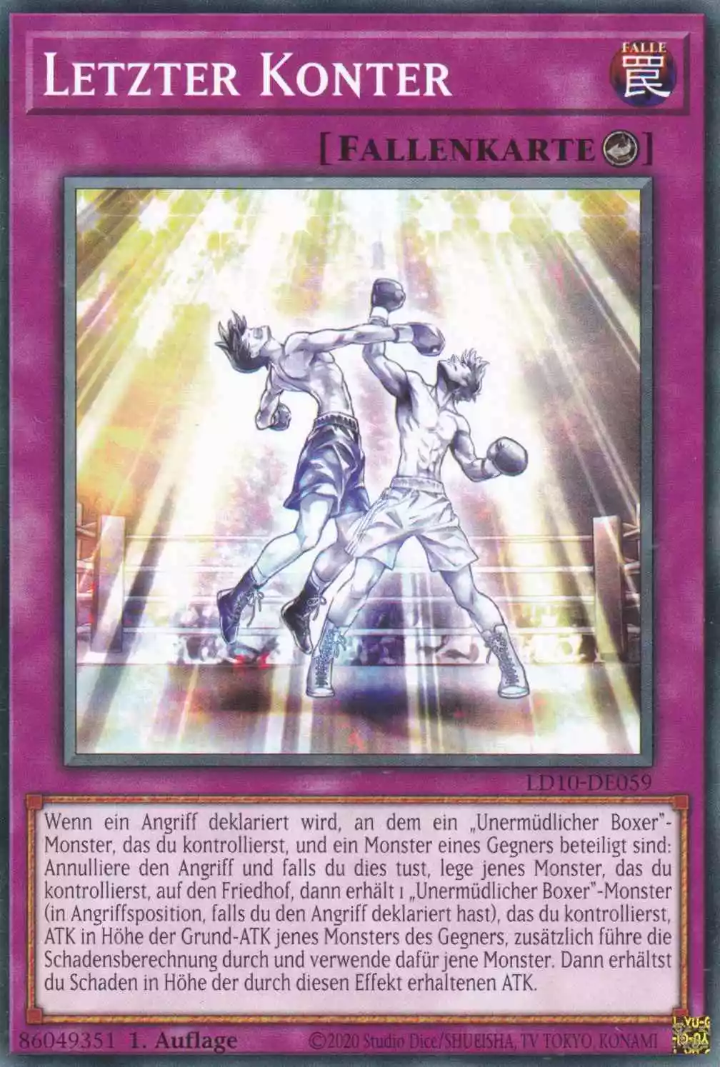 Letzter Konter LD10-DE059 ist in Common Yu-Gi-Oh Karte aus Legendary Duelists Soulburning Volcano 1.Auflage