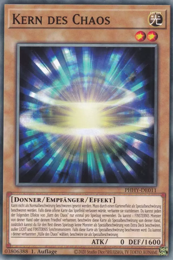 Kern des Chaos PHHY-DE011 ist in Common Yu-Gi-Oh Karte aus Photon Hypernova 1.Auflage