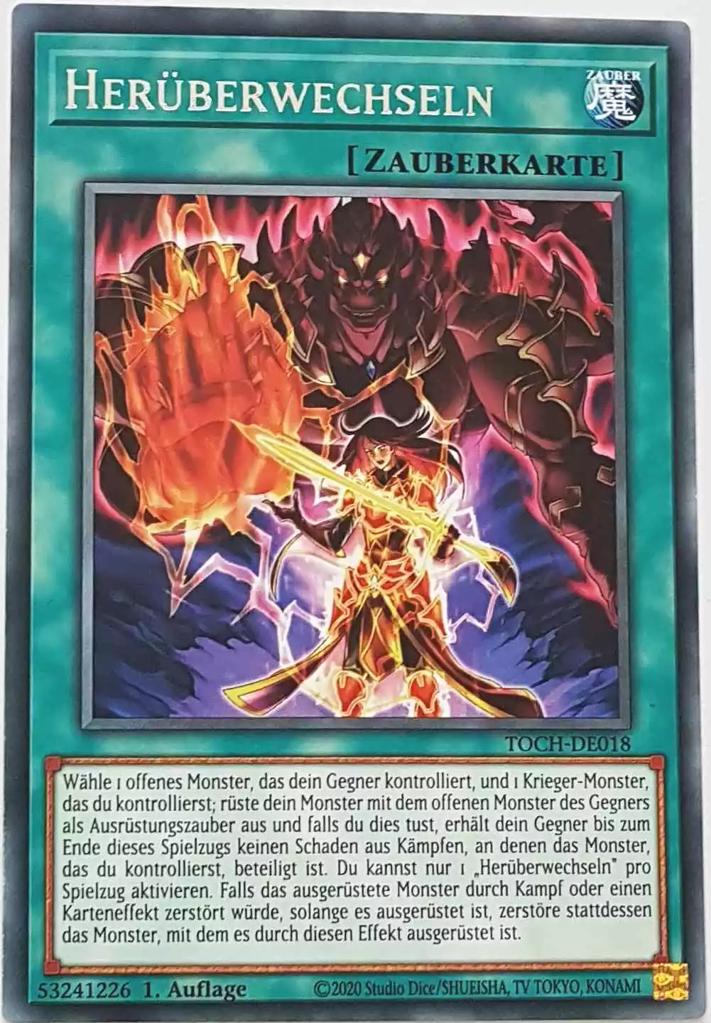 Herüberwechseln TOCH-DE018 ist in Rare Yu-Gi-Oh Karte aus Toon Chaos 1.Auflage