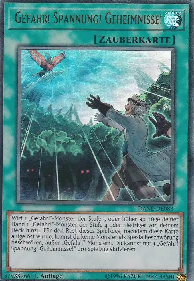 Gefahr! Spannung! Geheimnisse! DANE-DE083 ist in Ultra Rare Yu-Gi-Oh Karte aus Dark Neostorm 1.Auflage