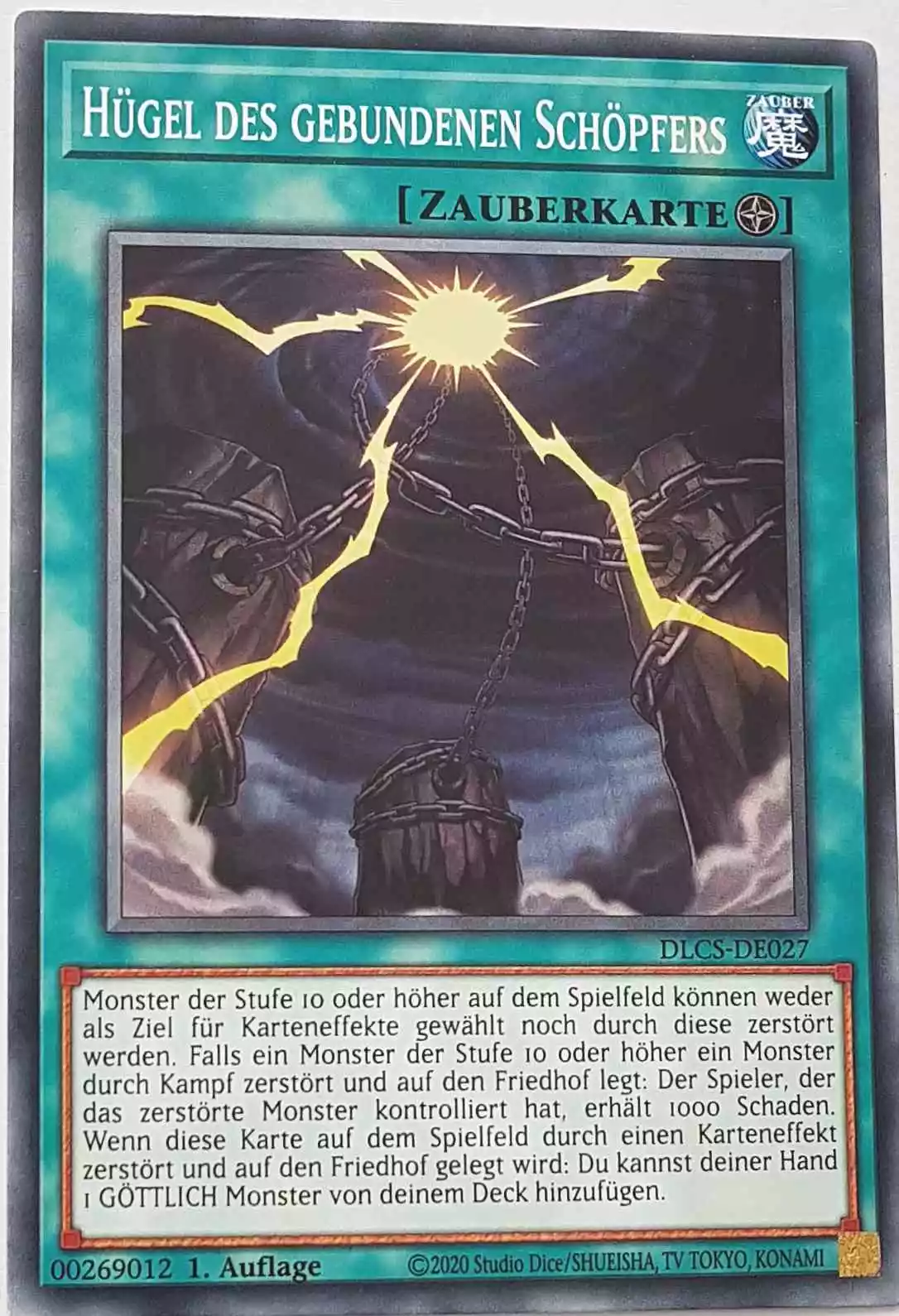 Hügel des gebundenen Schöpfers DLCS-DE027 ist in Common Yu-Gi-Oh Karte aus Dragons of Legend The Complete Series 1.Auflage