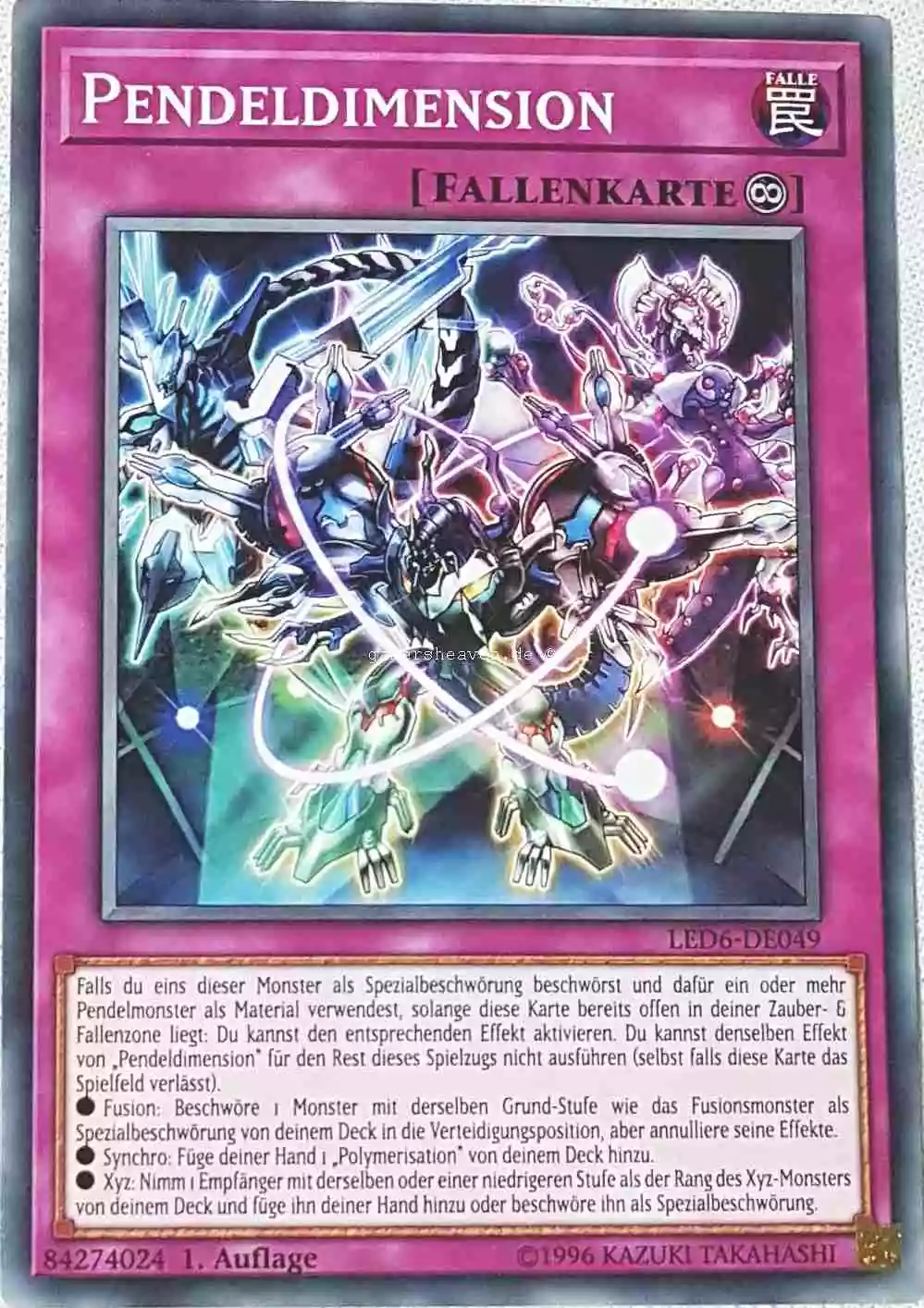 Pendeldimension LED6-DE049 ist in Common aus Legendary Duelists: Magical Hero 1.Auflage