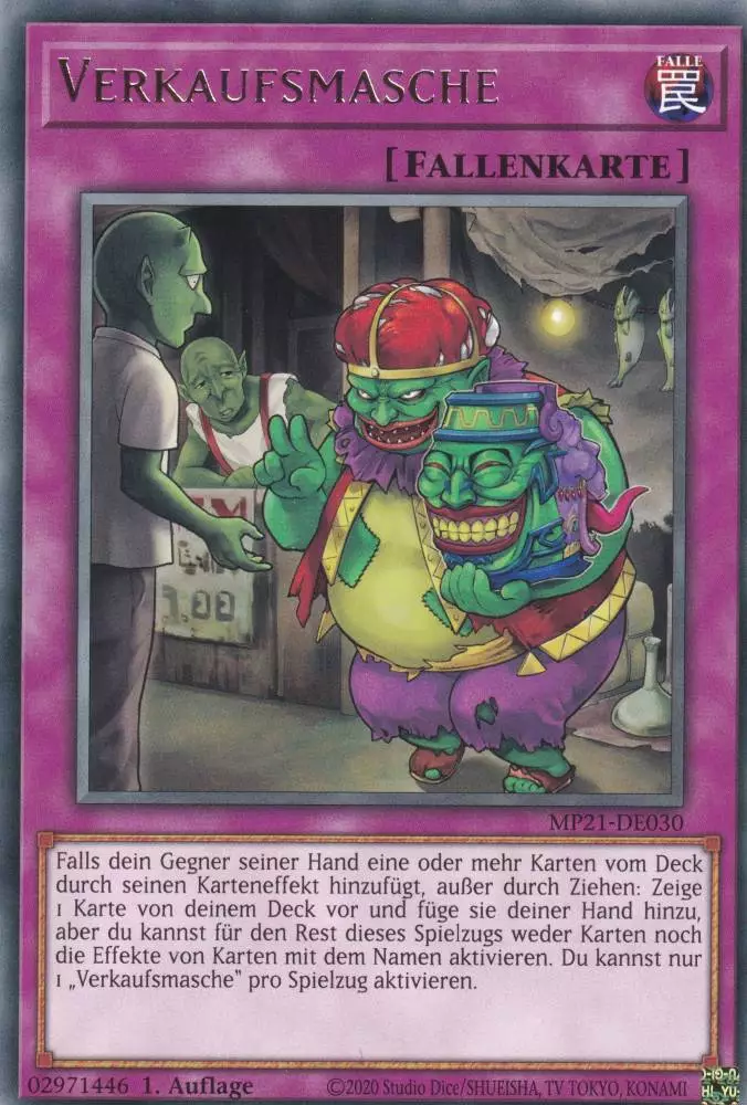 Verkaufsmasche MP21-DE030 ist in Rare Yu-Gi-Oh Karte aus Tin of Ancient Battles 1.Auflage