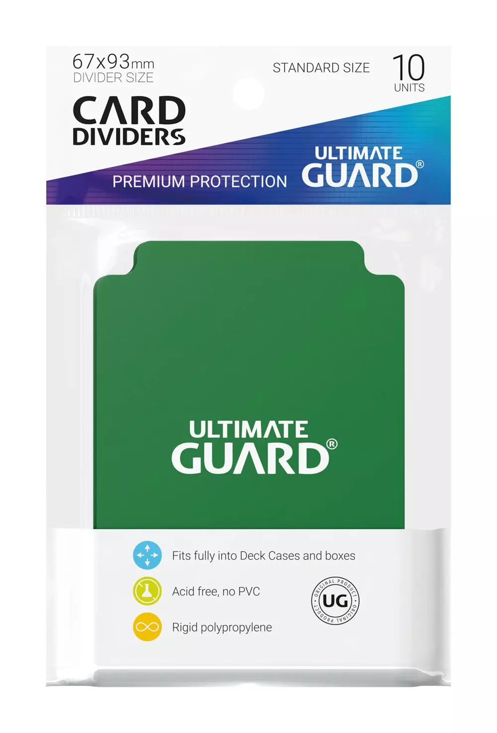 Ultimate Guard Kartentrenner Standardgröße Grün 10 Stück