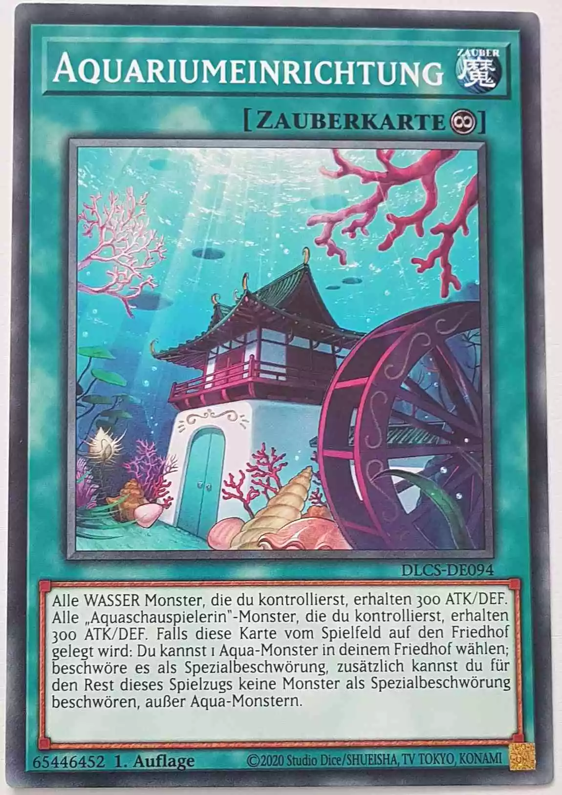 Aquariumeinrichtung DLCS-DE094 ist in Common Yu-Gi-Oh Karte aus Dragons of Legend The Complete Series 1.Auflage