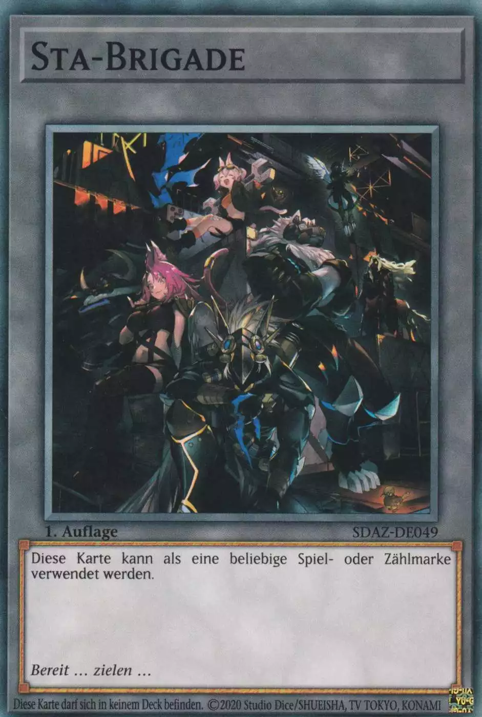 Sta-Brigade SDAZ-DE049 ist in Common Yu-Gi-Oh Karte aus Structure Deck Albaz Strike 1.Auflage