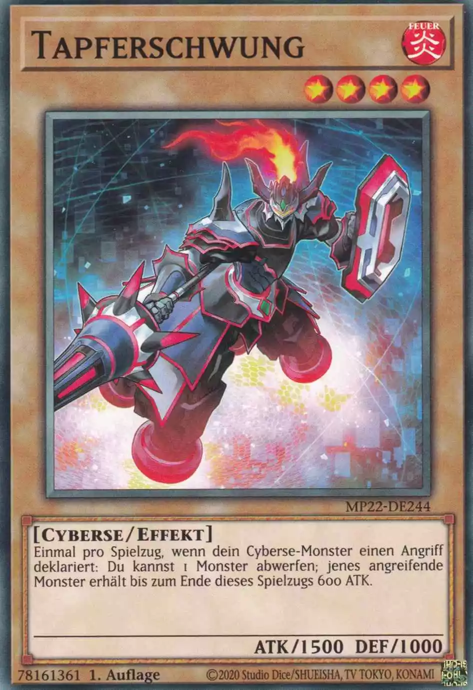Tapferschwung MP22-DE244 ist in Common Yu-Gi-Oh Karte aus Tin of the Pharaoh’s Gods 1.Auflage