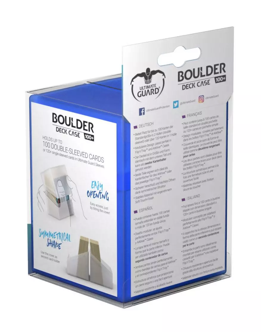 Ultimate Guard Boulder Deck Case 100+ Sapphire