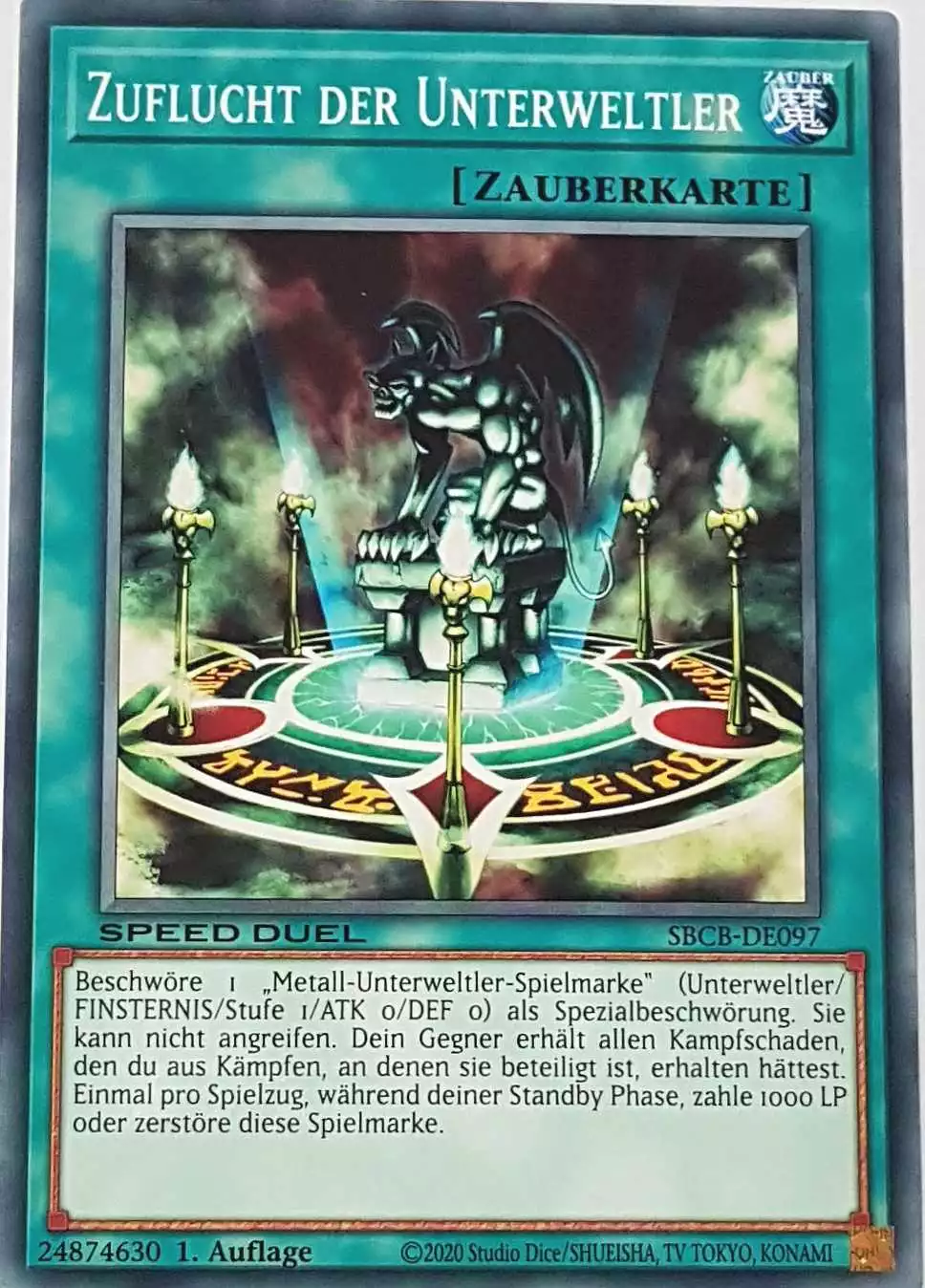 Zuflucht der Unterweltler SBCB-DE097 ist in Common Yu-Gi-Oh Karte aus Speed Duel Battle City Box 1. Auflage