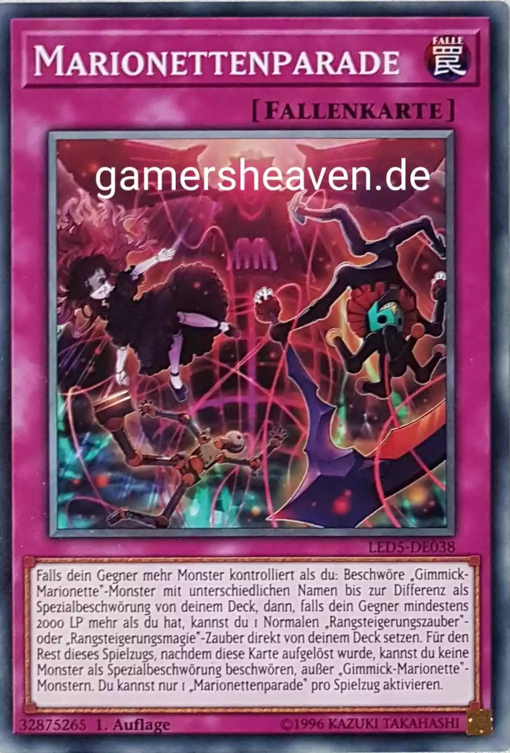 Marionettenparade LED5-DE038 ist in Common aus Legendary Duelists: Immortal Destiny 1.Auflage