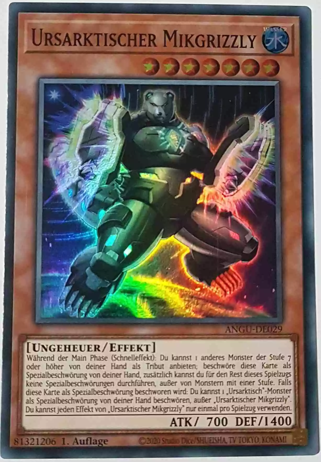 angu-de029-ursarktischer-mikgrizzly-super-rare-ancient-guardians Ursarktischer Mikgrizzly ANGU-DE029 ist in Super Rare Yu-Gi-Oh Karte aus Ancient Guardians 1.Auflage