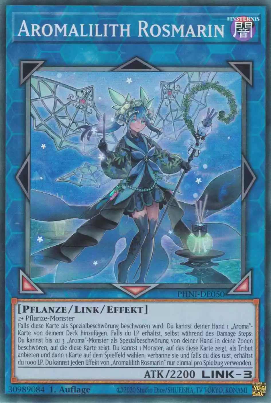 Aromalilith Rosmarin PHNI-DE050 ist in Super Rare Yu-Gi-Oh Karte aus Phantom Nightmare 1.Auflage