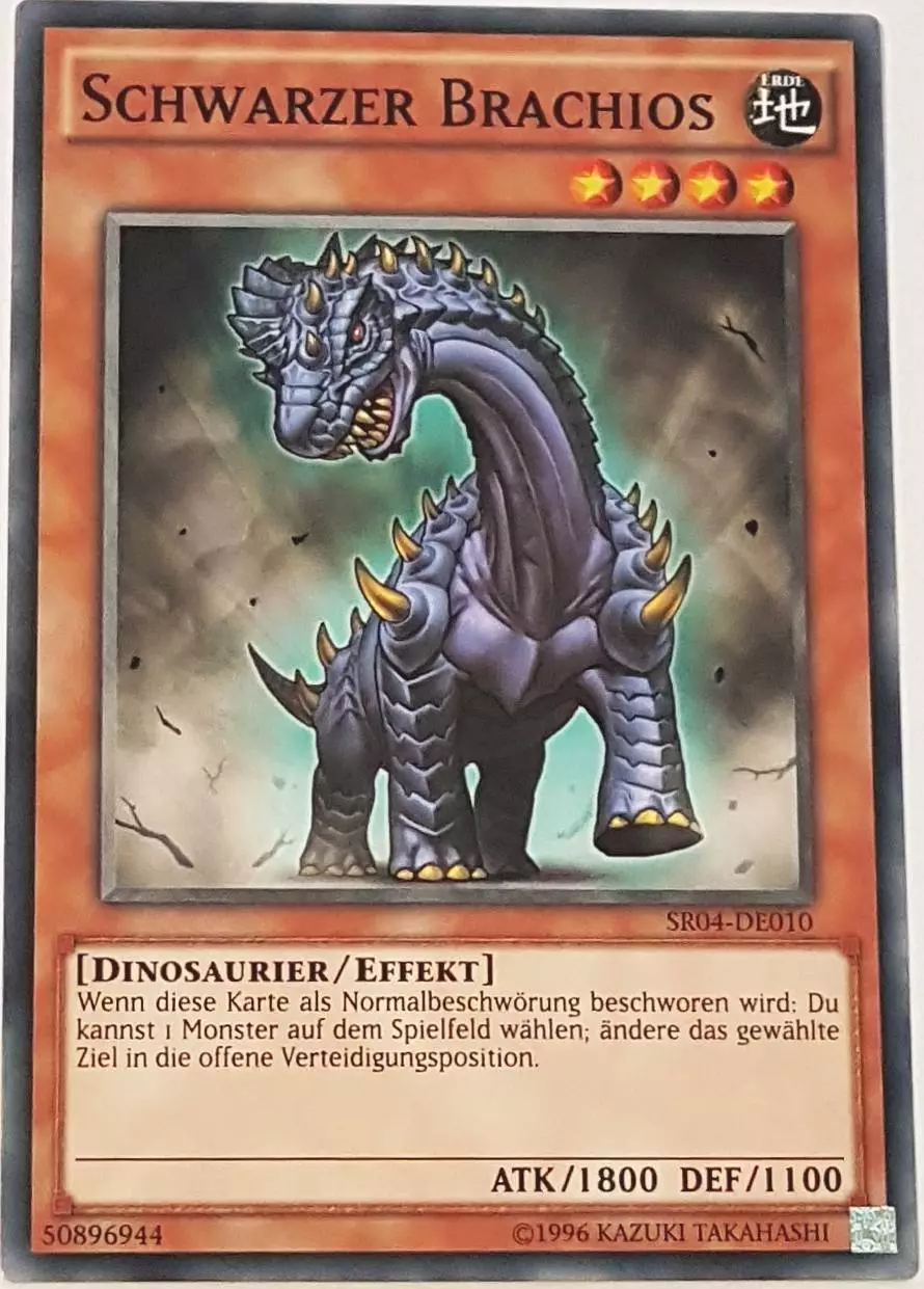 Schwarzer Brachios SR04-DE010 ist in Common Yu-Gi-Oh Karte aus Dinosmasher's Fury 