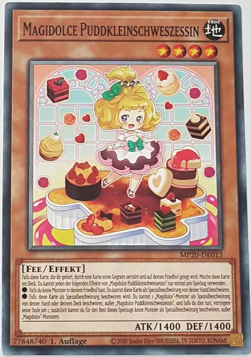 Magidolce Puddkleinschweszessin MP20-DE013 ist in Common Yu-Gi-Oh Karte aus 2020 Tin of Lost Memories 1.Auflage