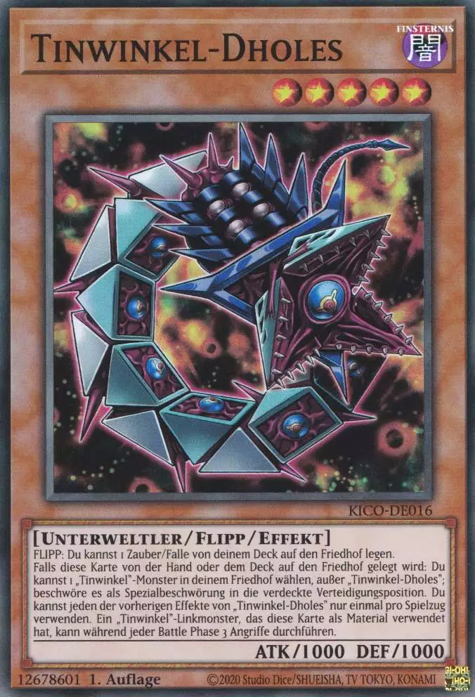 kico-de016-tinwinkel-dholes-super-rare-king-s-court Tinwinkel-Dholes KICO-DE016 ist in Super Rare Yu-Gi-Oh Karte aus King's Court 1.Auflage