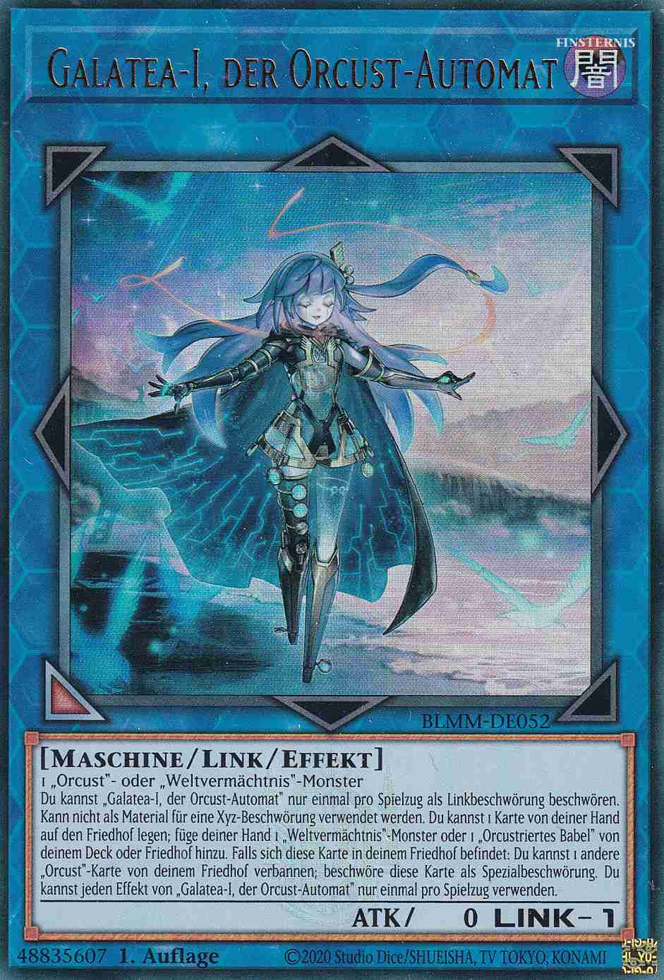 Galatea-I, der Orcust-Automat BLMM-DE052 ist in Ultra Rare Yu-Gi-Oh Karte aus Battles of Legend Monster Mayhem 1.Auflage