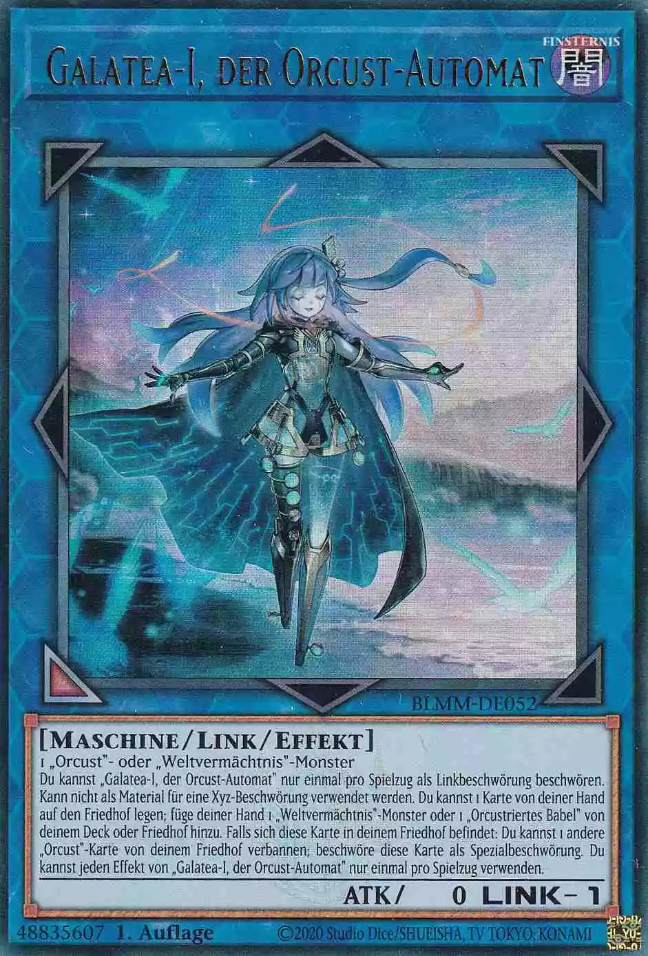Galatea-I, der Orcust-Automat Ultra Rare BLMM-DE052 Yugioh Karte Galatea-I, der Orcust-Automat BLMM-DE052 ist in Ultra Rare Yu-Gi-Oh Karte aus Battles of Legend Monster Mayhem 1.Auflage