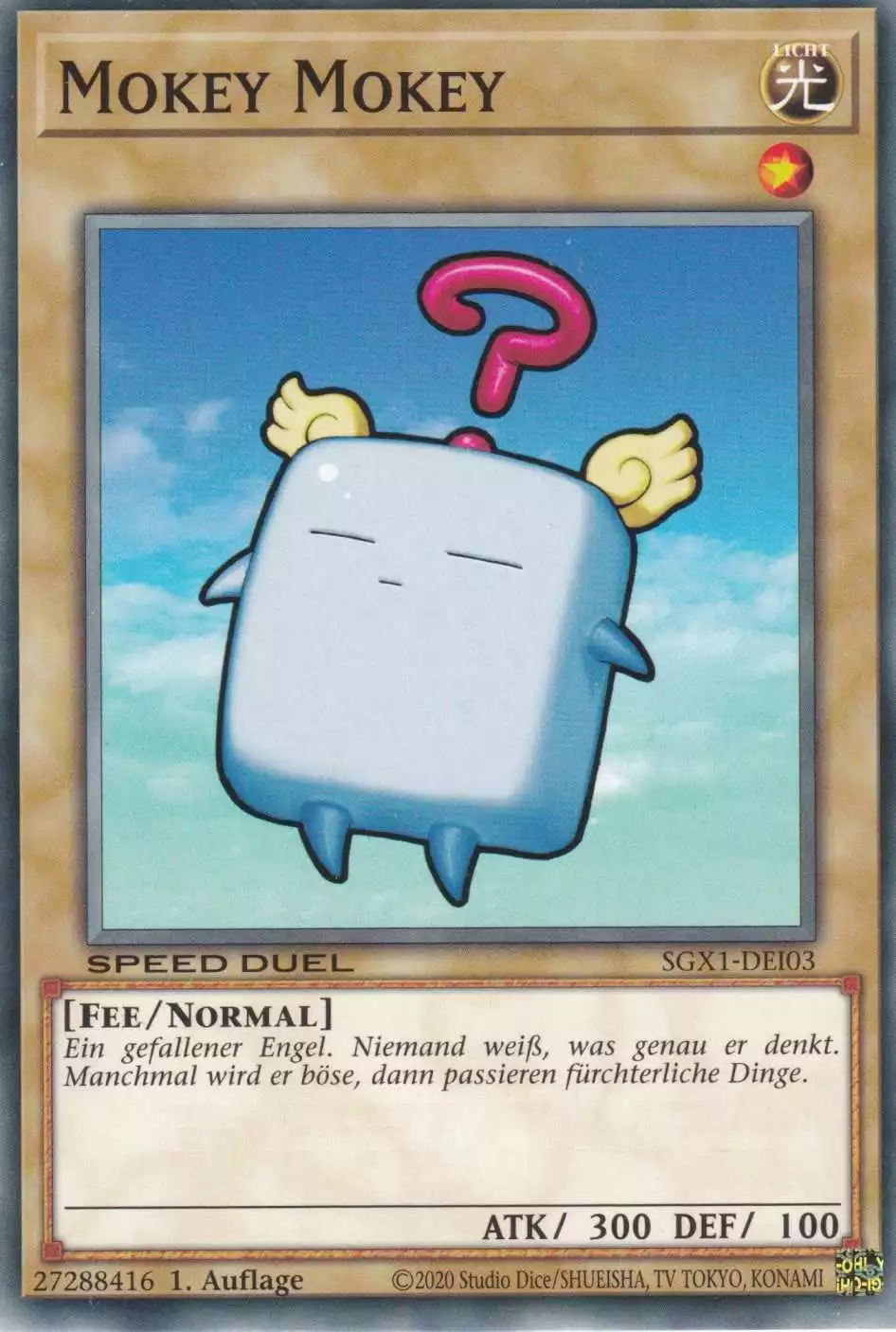 Mokey Mokey SGX1-DEI03 ist in Common Yu-Gi-Oh Karte aus Speed Duel GX Duel Academy Box 1.Auflage