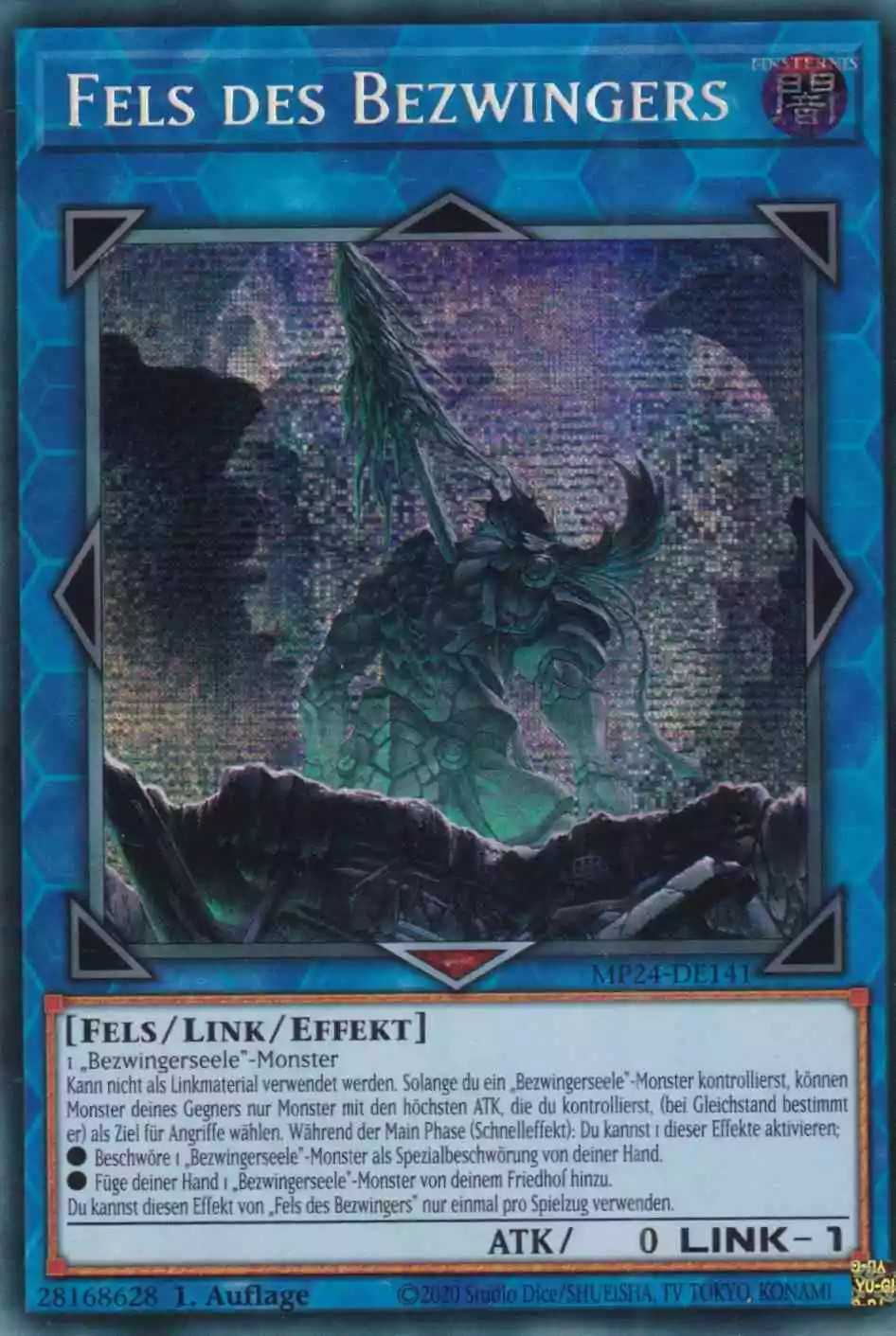 Fels des Bezwingers MP24-DE141 ist in Prismatic Secret Rare Yu-Gi-Oh Karte aus 25th Anniversary Tin Dueling Mirrors 1.Auflage
